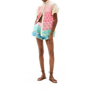NEW LACE THE LABEL melita brocade short in rainbow
